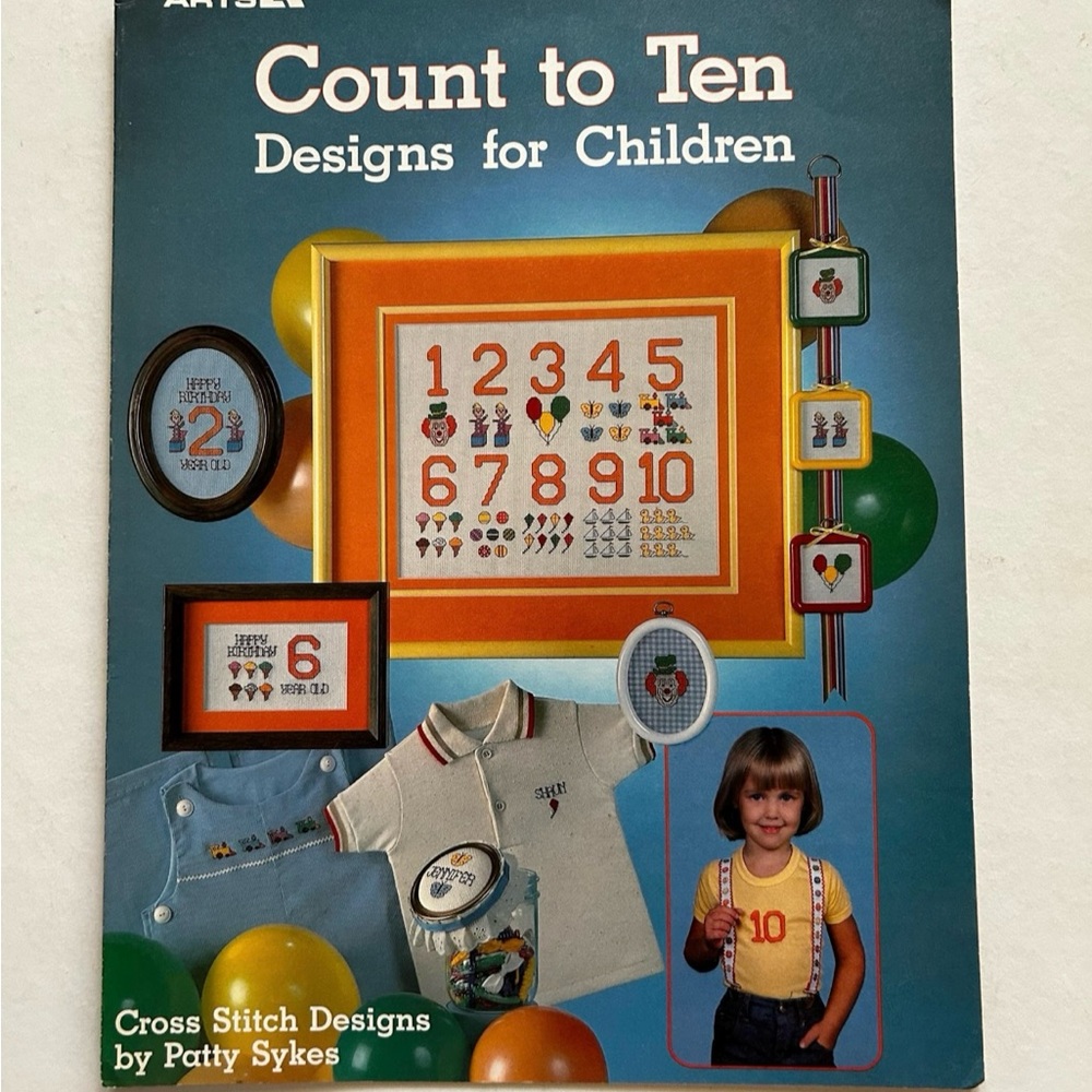Leisure Arts "Count to Ten" Cross Stitch Patterns - Leaflet 236 (1982)